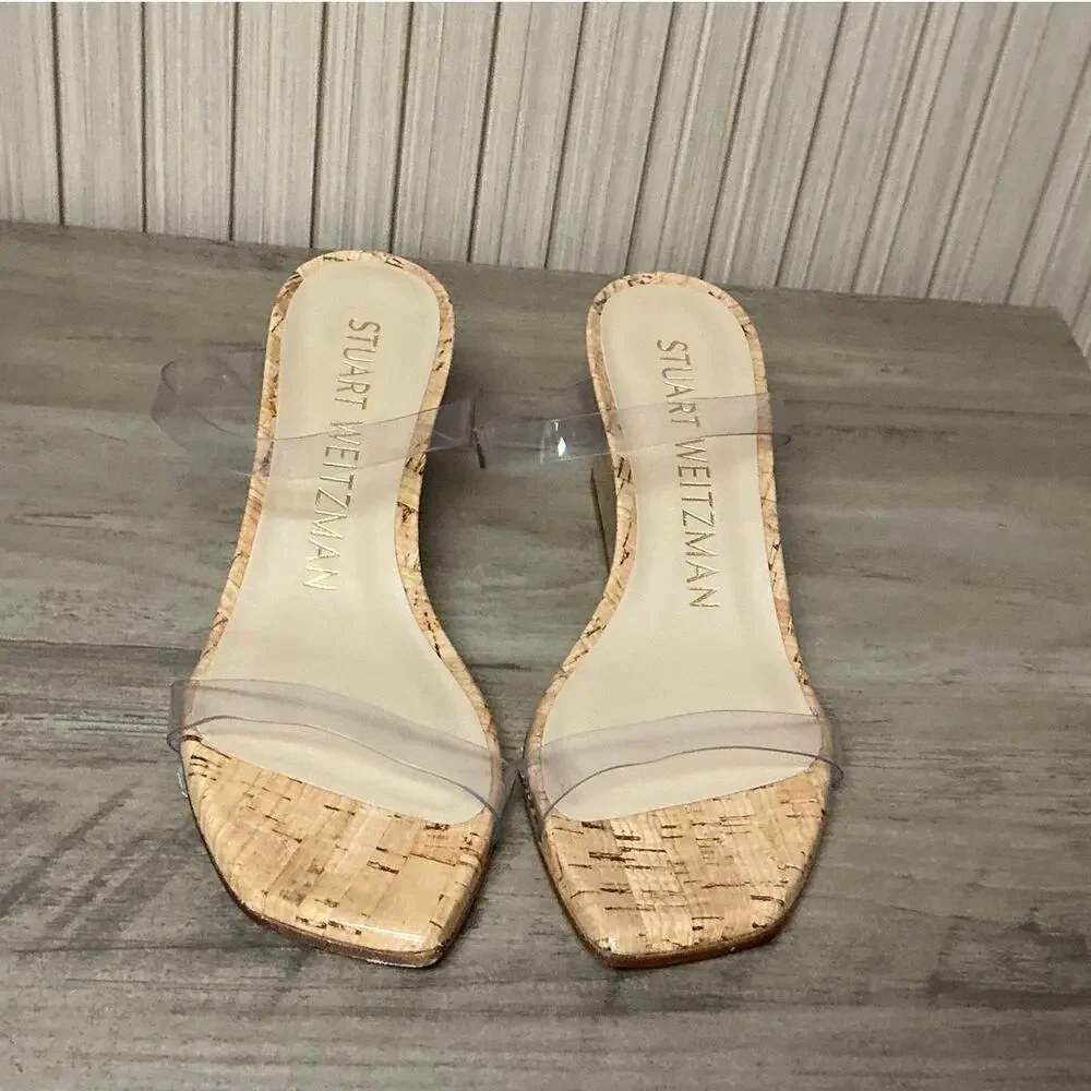 Stuart Weitzman Women’s Aleena 50 Wedge Slide Sandal Size 6B